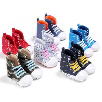 Spring and autumn new 0-1 year old boy and girl baby canvas shoes soft bottom multi-color fashion baby first walker shoes
Spring and autumn new 0-1 year old boy and girl baby canvas shoes soft bottom multi-color fashion baby first walker shoes