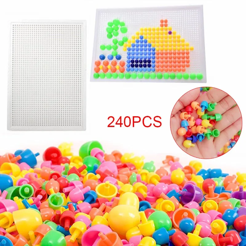 240 Pcs/Set Mosaic Picture 3D Puzzles Toys Children Composite Puzzle Mushroom Nail Kit Educational Kids Toy Gift 88 S7JN
240 Pcs/Set Mosaic Picture 3D Puzzles Toys Children Composite Puzzle Mushroom Nail Kit Educational Kids Toy Gift 88 S7JN