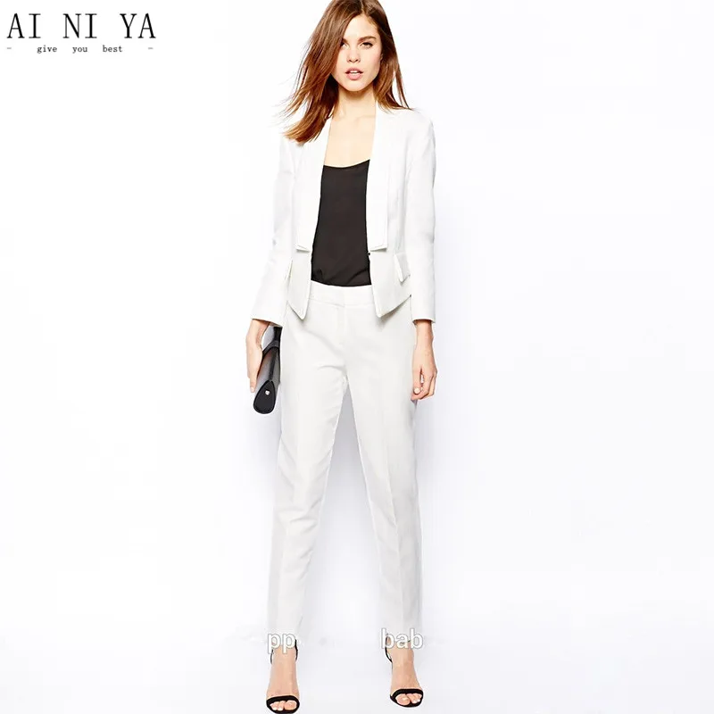 Jacket+Pants Slim Fit Women Business Suits 2 Two Piece Sets Slim Jacket & Pants Female Trouser Suit Ladies Office Uniform Custom
Jacket+Pants Slim Fit Women Business Suits 2 Two Piece Sets Slim Jacket & Pants Female Trouser Suit Ladies Office Uniform Custom