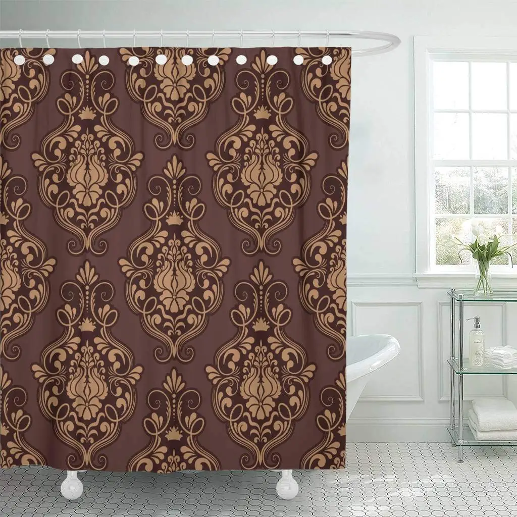 Shower Curtain with Hooks Floral Damask Elegant Luxury for and Victorian Baroque Antique Carpet Classical Curve Bathroom Decor
Shower Curtain with Hooks Floral Damask Elegant Luxury for and Victorian Baroque Antique Carpet Classical Curve Bathroom Decor