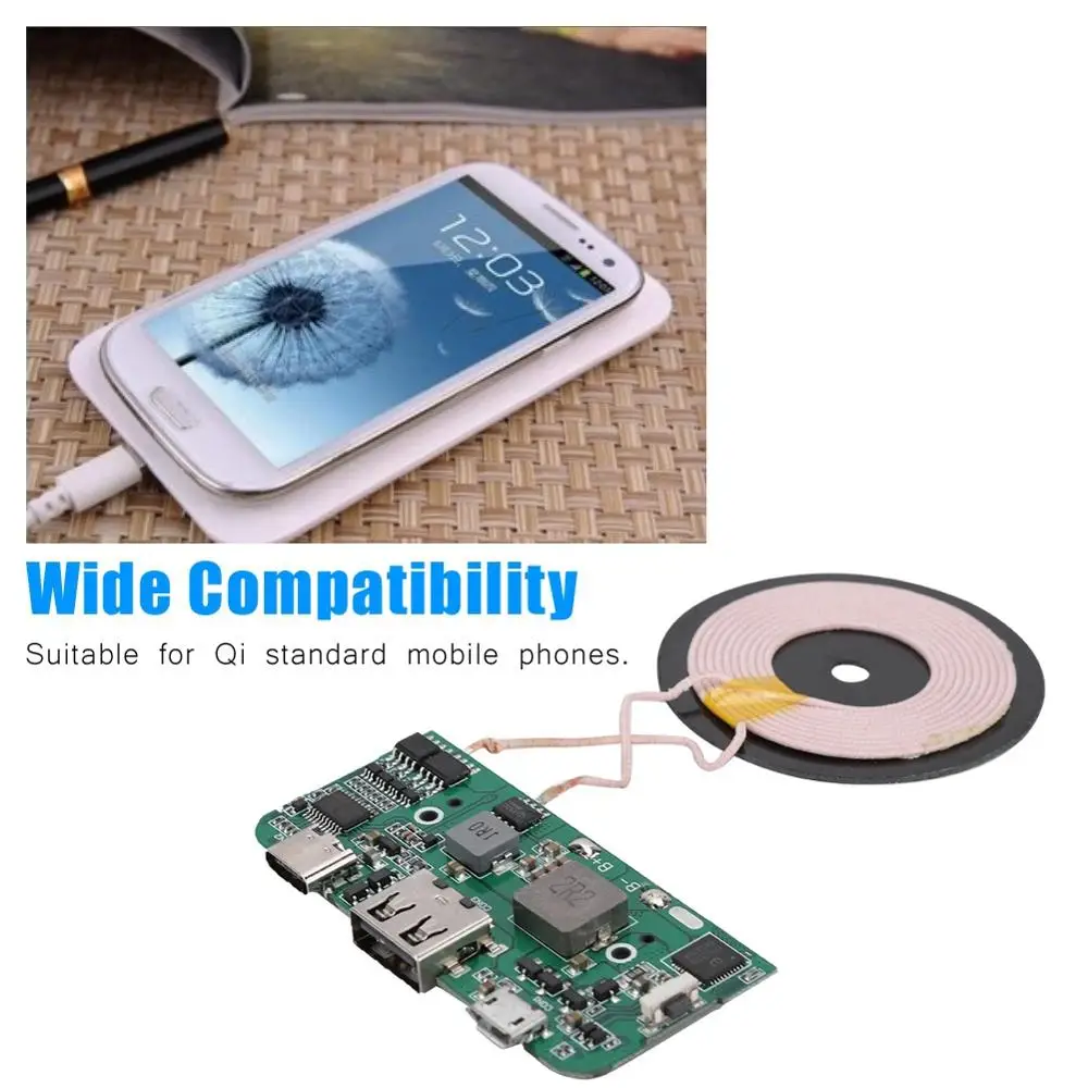 Fast Wireless Charger PCBA Circuit Board Transmitter Module with Coil DIY wireless charger
Fast Wireless Charger PCBA Circuit Board Transmitter Module with Coil DIY wireless charger