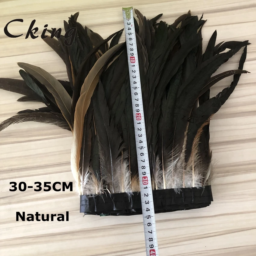 2 meters natural Cock tail feather Trim Fringe 30-35cm/12-14inch Width Decorative Craft Feather Trim Feather Ribbon DIY carnival
2 meters natural Cock tail feather Trim Fringe 30-35cm/12-14inch Width Decorative Craft Feather Trim Feather Ribbon DIY carnival