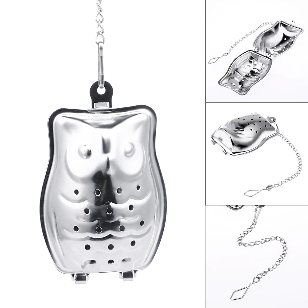 Creative Stainless Steel Owl Shaped Tea Strainer Herbal Spice Infuser Loose Leaf Infuser Tea Filter Herbal Spice Strainer
Creative Stainless Steel Owl Shaped Tea Strainer Herbal Spice Infuser Loose Leaf Infuser Tea Filter Herbal Spice Strainer