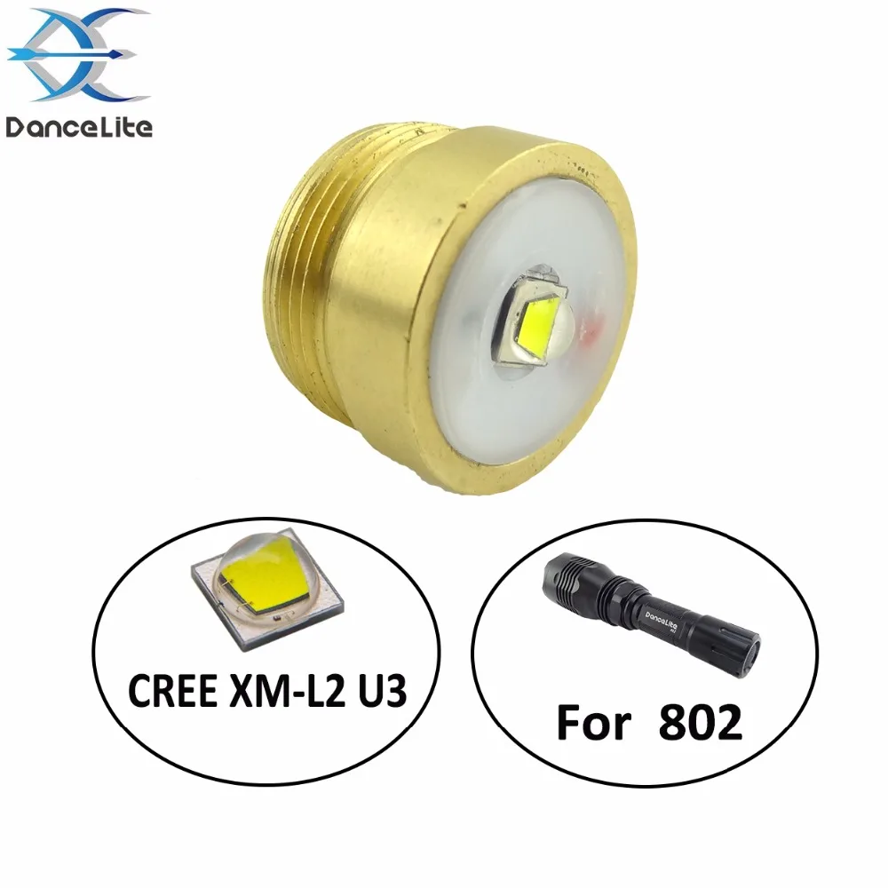 

1PC NEW 10W XM-L2 U3 6500K White LED Module Drop-in For 802 Flashlight, HS-802 Torch (Screw DIA 1.80cm)