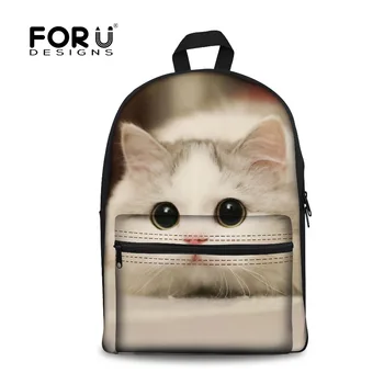 FORUDESIGNS Women Casual Backpack Cute 3D White Cat Printing School Backpack for Student Kids Schoolbags Teenage Girls Bagpack
FORUDESIGNS Women Casual Backpack Cute 3D White Cat Printing School Backpack for Student Kids Schoolbags Teenage Girls Bagpack
