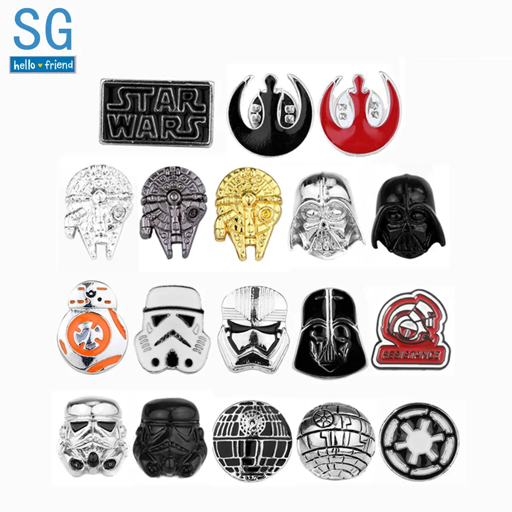 SG Star Wars Brooches Pins Alliance Falcon BB8 Darth Vader Stormtrooper Mask Avengers Lapel Pin Men Coat Jewelry Gift
SG Star Wars Brooches Pins Alliance Falcon BB8 Darth Vader Stormtrooper Mask Avengers Lapel Pin Men Coat Jewelry Gift