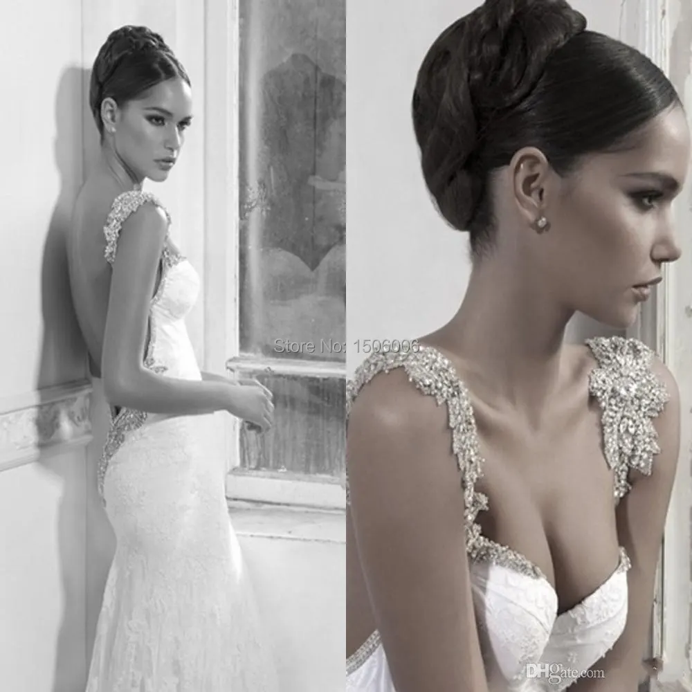 New Royal Style Lace Inbal Dror Wedding Dress White Shining Sheath Backless Wedding Dress With Beads Chiffon Sweep Train MB08
New Royal Style Lace Inbal Dror Wedding Dress White Shining Sheath Backless Wedding Dress With Beads Chiffon Sweep Train MB08
