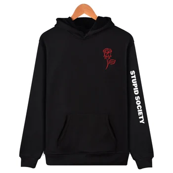 Latest New Fashion Hip Hop Stupid Society Funny Rose Print Pullover Hoodies High Quality Men Women Unisex Hooded Sweatshirt
Latest New Fashion Hip Hop Stupid Society Funny Rose Print Pullover Hoodies High Quality Men Women Unisex Hooded Sweatshirt