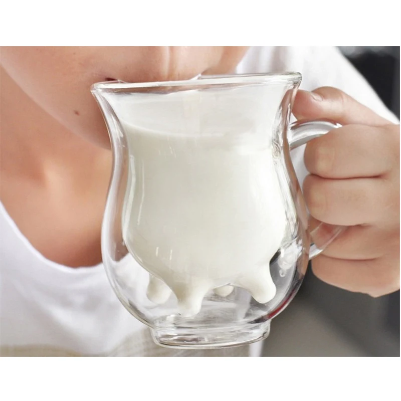 Milk Cup Prototype Double Layer Heat Resistant Transparent Cup Double Glass Cup cow figure
Milk Cup Prototype Double Layer Heat Resistant Transparent Cup Double Glass Cup cow figure