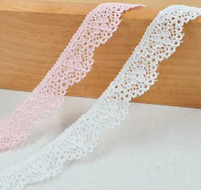 Wholesale 10 Meters/lot 1.5cm Width High Quality Pink White Lace Ribbon Embroidery Lace Fabric DIY Garment Accessories
Wholesale 10 Meters/lot 1.5cm Width High Quality Pink White Lace Ribbon Embroidery Lace Fabric DIY Garment Accessories