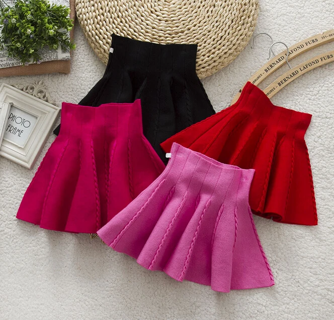 Brand Design New Fall Winter Knitted Toddler Girl Umbrella Skirt Baby Girl A-line Skirt For Kids Wholesale Red Black Hot pink
Brand Design New Fall Winter Knitted Toddler Girl Umbrella Skirt Baby Girl A-line Skirt For Kids Wholesale Red Black Hot pink