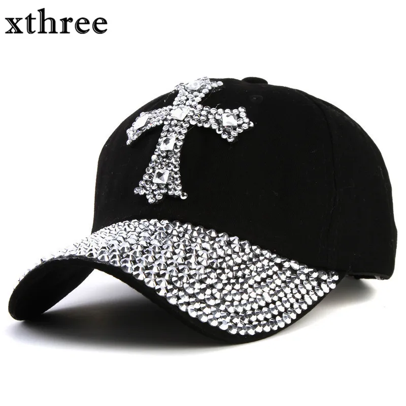 Xthree New Black Rhinestone Baseball Cap Fashion Hip hop Cap Men Women's Baseball Caps Super Quality Unisex Hat Free Shipping
Xthree New Black Rhinestone Baseball Cap Fashion Hip hop Cap Men Women's Baseball Caps Super Quality Unisex Hat Free Shipping