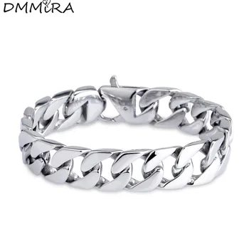 High Quatity Fashion Men's Thick Chain Bracelet Stainless Steel Wide Link Color Cuban Curb Chain Bracelet Pulseras Jewelry
High Quatity Fashion Men's Thick Chain Bracelet Stainless Steel Wide Link Color Cuban Curb Chain Bracelet Pulseras Jewelry