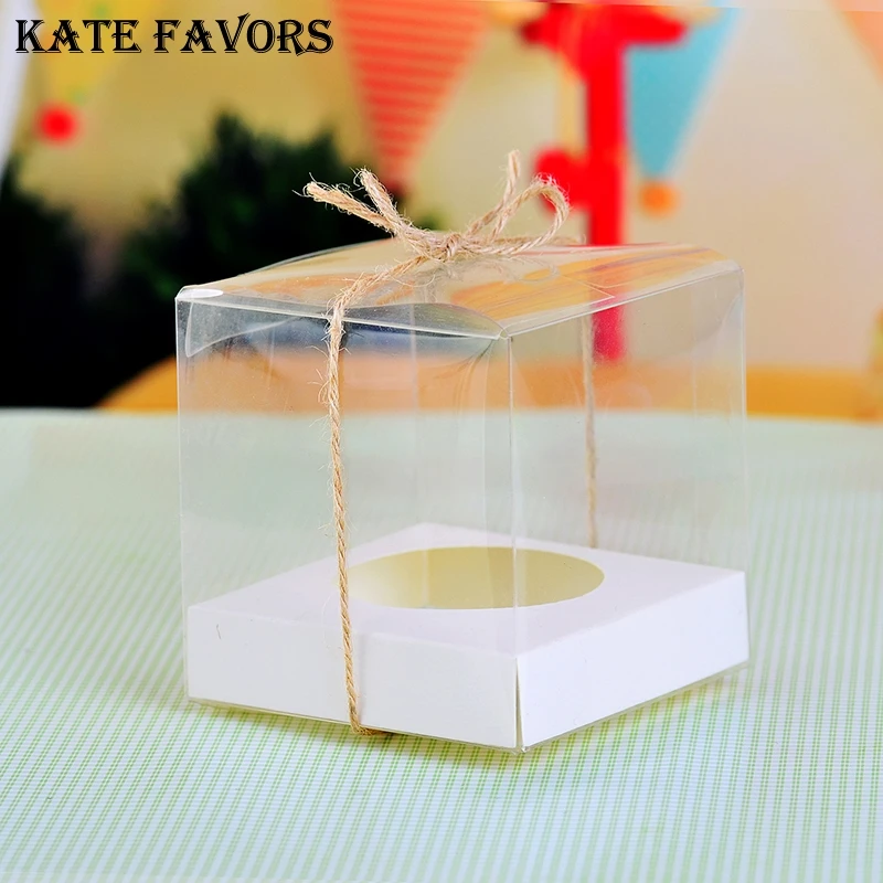 Clear PVC Transparent Cupcake Boxes Wedding Gift Box With Base Inside Wedding Party Gift Box And Packaging (Set of 12)
Clear PVC Transparent Cupcake Boxes Wedding Gift Box With Base Inside Wedding Party Gift Box And Packaging (Set of 12)
