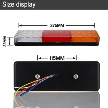 2 Pcs LED Tail Light 12V Brake Reverse 75LEDs Trailer Truck Boat Indicator Lights F-Best
2 Pcs LED Tail Light 12V Brake Reverse 75LEDs Trailer Truck Boat Indicator Lights F-Best