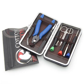 V3 DIY Vape Tool Kit Tool Kit Cotton RTA RDA Building Coil Jig Screwdriver Scissors Pliers Ceramic Tweezer Brush Leather case
V3 DIY Vape Tool Kit Tool Kit Cotton RTA RDA Building Coil Jig Screwdriver Scissors Pliers Ceramic Tweezer Brush Leather case