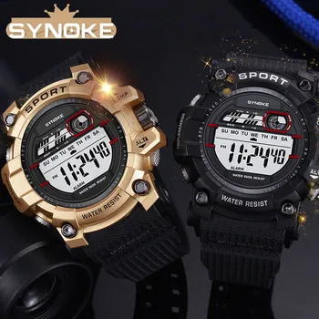 Luxury Sports Electronic Watch Men Analog Digital Military Army SYNOKE LED Waterproof Wrist Watch Men Relogio Masculino For Gift
Luxury Sports Electronic Watch Men Analog Digital Military Army SYNOKE LED Waterproof Wrist Watch Men Relogio Masculino For Gift