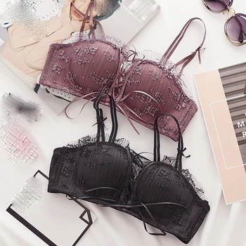 Lace floral embroidery princess intimates fashion sexy belt bride bra and panty set 1/2 cup seamless push up underwear gather
Lace floral embroidery princess intimates fashion sexy belt bride bra and panty set 1/2 cup seamless push up underwear gather