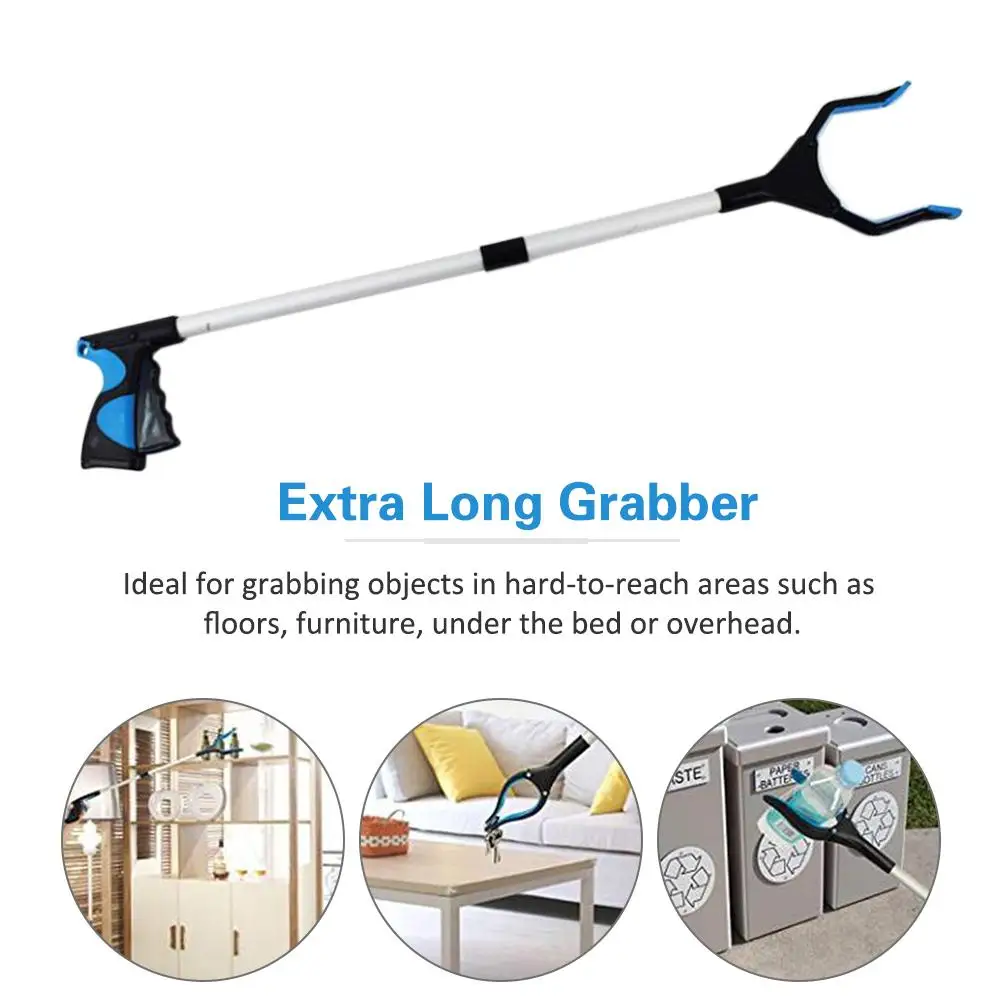 New Extra Long Grabber Reacher Rotating Gripper Mobility Aid Reaching Assist Tool Trash Litter Pick Up Garden Picker
New Extra Long Grabber Reacher Rotating Gripper Mobility Aid Reaching Assist Tool Trash Litter Pick Up Garden Picker