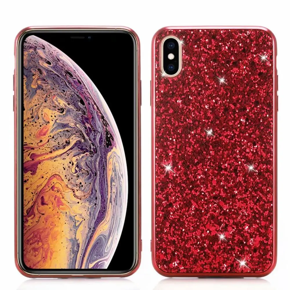Glitter Bling Phone case For iPhone 8 Plus 7 6 6s Luxury cases For iPhone XR X XS XS MAX PC TPU Protection Back Cover Capa Shell
Glitter Bling Phone case For iPhone 8 Plus 7 6 6s Luxury cases For iPhone XR X XS XS MAX PC TPU Protection Back Cover Capa Shell