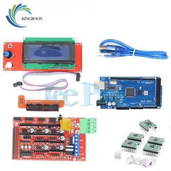 1pcs Mega 2560 R3 + 1pcs RAMPS 1.4 Controller + 5pcs A4988 Stepper Driver Module /RAMPS 1.4 2004 LCD Control For 3D Printer Kit
1pcs Mega 2560 R3 + 1pcs RAMPS 1.4 Controller + 5pcs A4988 Stepper Driver Module /RAMPS 1.4 2004 LCD Control For 3D Printer Kit