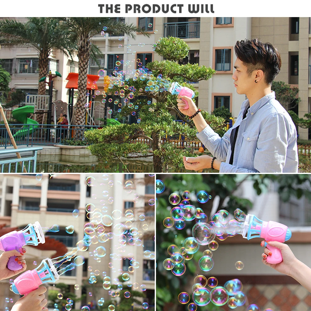 2 In 1 Automatic Bubble Machine Sound and Light Bubbles Gun Colorful Blowing Bubbles Outdoor Toys Party Wedding Bubble Maker
2 In 1 Automatic Bubble Machine Sound and Light Bubbles Gun Colorful Blowing Bubbles Outdoor Toys Party Wedding Bubble Maker