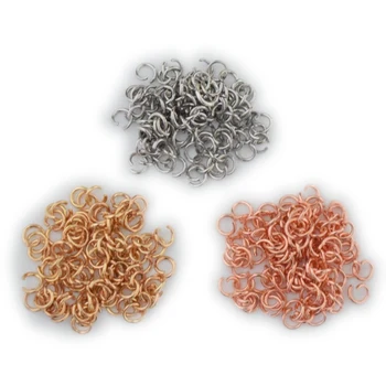 6mm Rose Gold Silver Stainless steel Open Jump Rings Connectors Jewelry Making DIY Accessories 100PCS
6mm Rose Gold Silver Stainless steel Open Jump Rings Connectors Jewelry Making DIY Accessories 100PCS