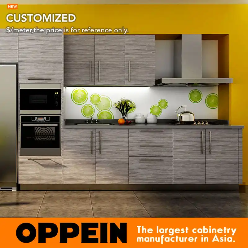 7 Days Delivery Blum Hardware Wood Grain Laminate Kitchen Cabinet