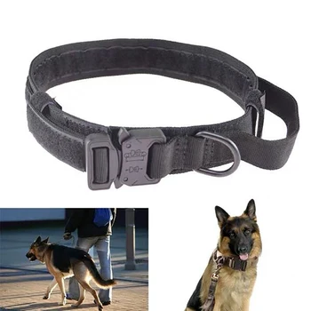 Outdoor Tactical Dog Collar Harnesses Leads Military Adjustable Training Dog Collar with Metal D Ring Buckle Rated 4.8 /5 base 
Outdoor Tactical Dog Collar Harnesses Leads Military Adjustable Training Dog Collar with Metal D Ring Buckle Rated 4.8 /5 base