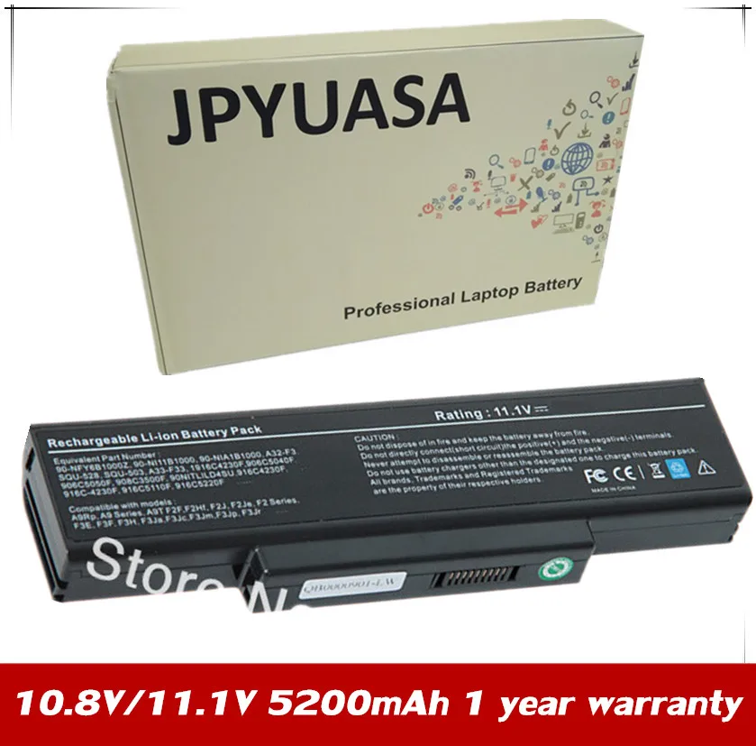 JPYUASA Battery A32-F3 A32-F2 For ASUS M51Vr M51A M51Kr M51Se M51Sn M51Sr M51Va Z53H Z53J Z53Jc Z53Jm Z53Jr Z53Jv Z53M Z53Se
JPYUASA Battery A32-F3 A32-F2 For ASUS M51Vr M51A M51Kr M51Se M51Sn M51Sr M51Va Z53H Z53J Z53Jc Z53Jm Z53Jr Z53Jv Z53M Z53Se