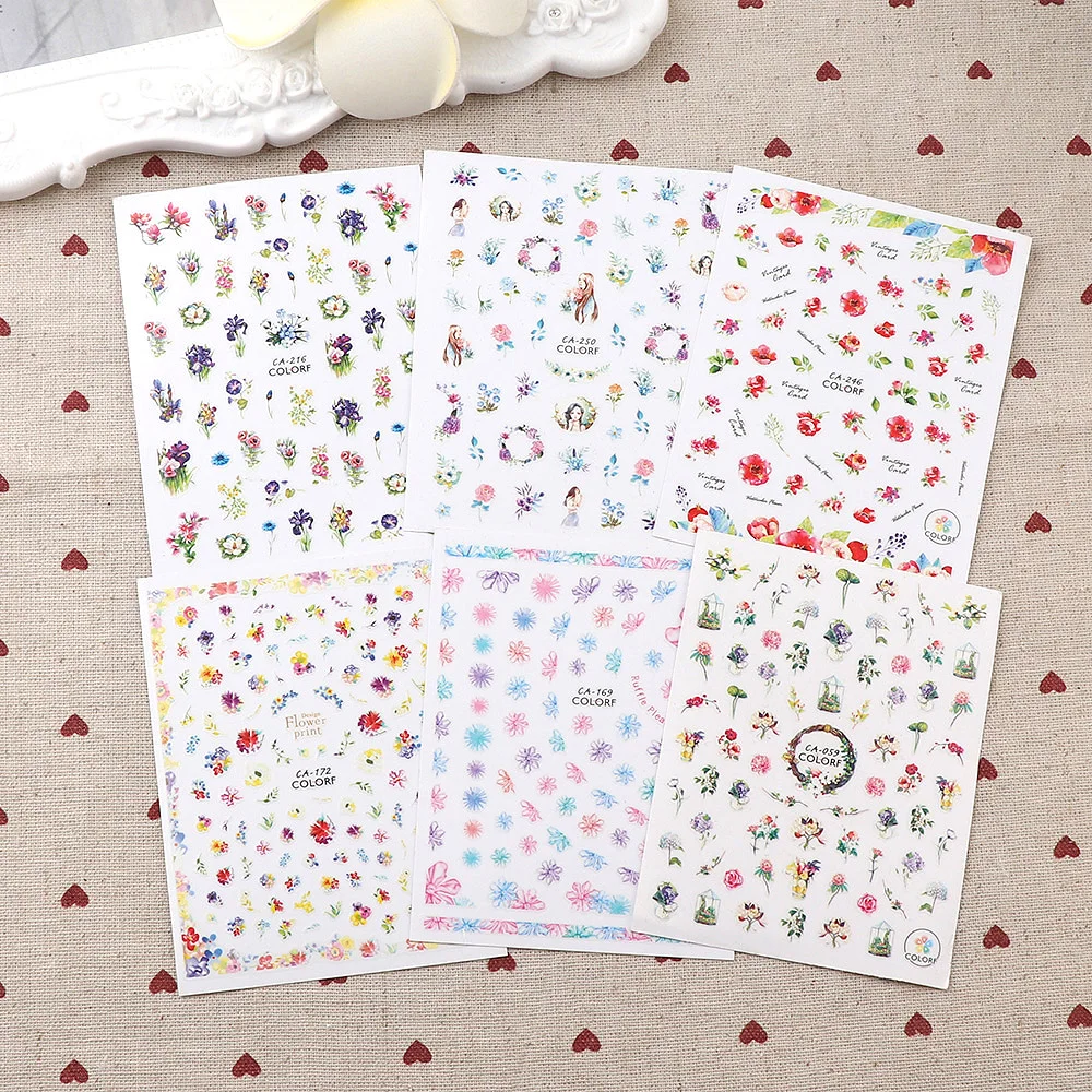 1Pc Ultra-thin Lovely 3D Nail Sticker Colorful Watercolor Flower Self Adhesive Sticker Stereoscopic Decoration
1Pc Ultra-thin Lovely 3D Nail Sticker Colorful Watercolor Flower Self Adhesive Sticker Stereoscopic Decoration