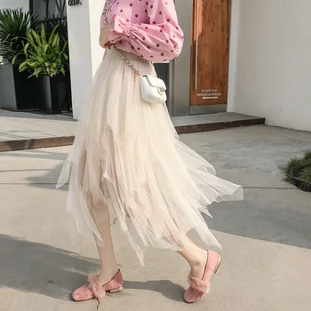 Sexy Tutu Tulle Skirt Women Long Maxi Skirt Spring Summer Korean Black Pink High Waist Pleated Skirt Female
Sexy Tutu Tulle Skirt Women Long Maxi Skirt Spring Summer Korean Black Pink High Waist Pleated Skirt Female