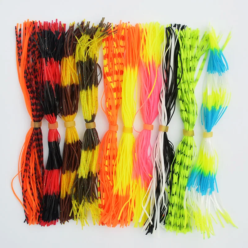 Fishing Rubber Skirts 10 Bundles 50 Strands Spinnerbait Buzzbait Jig Head Hook Rubber Jig Skirt Fishing Lure Accessories
Fishing Rubber Skirts 10 Bundles 50 Strands Spinnerbait Buzzbait Jig Head Hook Rubber Jig Skirt Fishing Lure Accessories