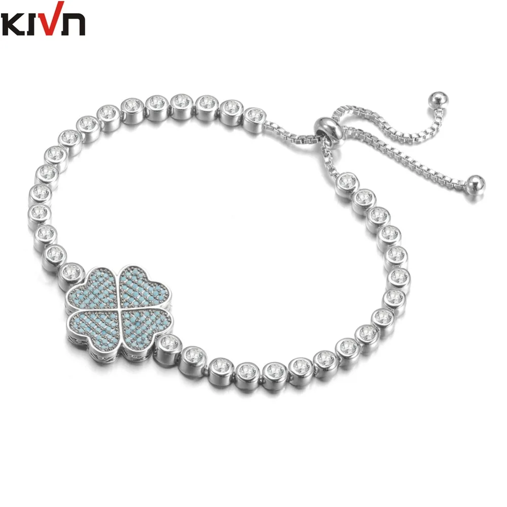 Women Fashion Jewelry Adjustable Four Leaf Clover Shamrock Pave CZ Wedding Bridal Bracelets for Girls Birthday Christmas Gifts
Women Fashion Jewelry Adjustable Four Leaf Clover Shamrock Pave CZ Wedding Bridal Bracelets for Girls Birthday Christmas Gifts