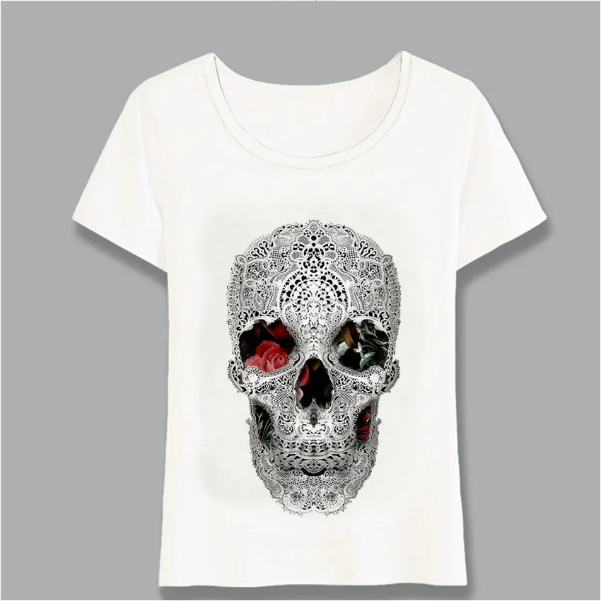 Fashion Women T Shirt Day Of The Dead Sugar Skulls Print T-Shirt Mini Casual Tops Girl Punk Tees Hipster Short Sleeve Harajuku
Fashion Women T Shirt Day Of The Dead Sugar Skulls Print T-Shirt Mini Casual Tops Girl Punk Tees Hipster Short Sleeve Harajuku