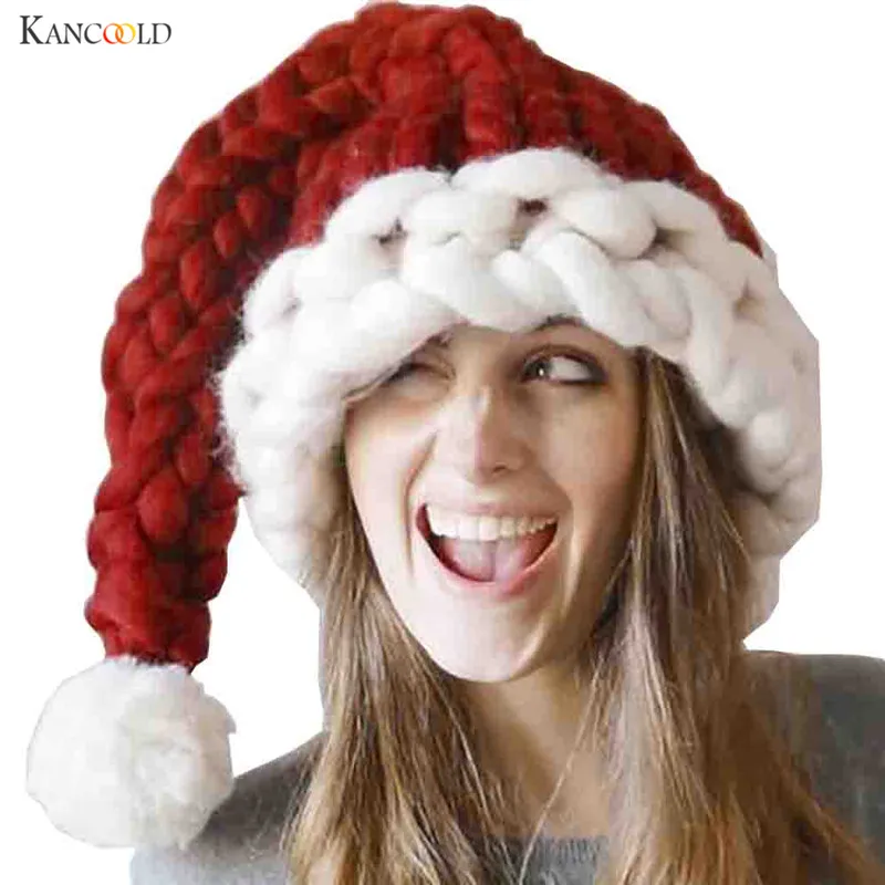 Christmas Hats Novelty Woolen yarn knitting thick yarn Adult children hat New Year gift decorations Oc18
Christmas Hats Novelty Woolen yarn knitting thick yarn Adult children hat New Year gift decorations Oc18