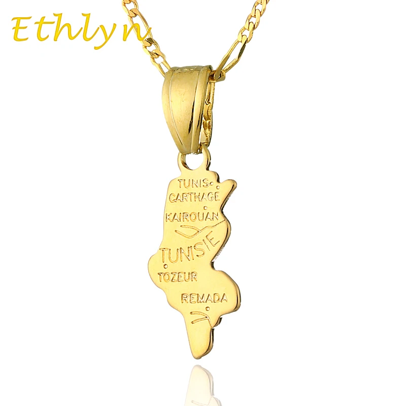 Ethlyn Tunisia Map pendant & necklace for women & men Gold Color Tunisia map fashion birthday /anniversary gift P25
Ethlyn Tunisia Map pendant & necklace for women & men Gold Color Tunisia map fashion birthday /anniversary gift P25