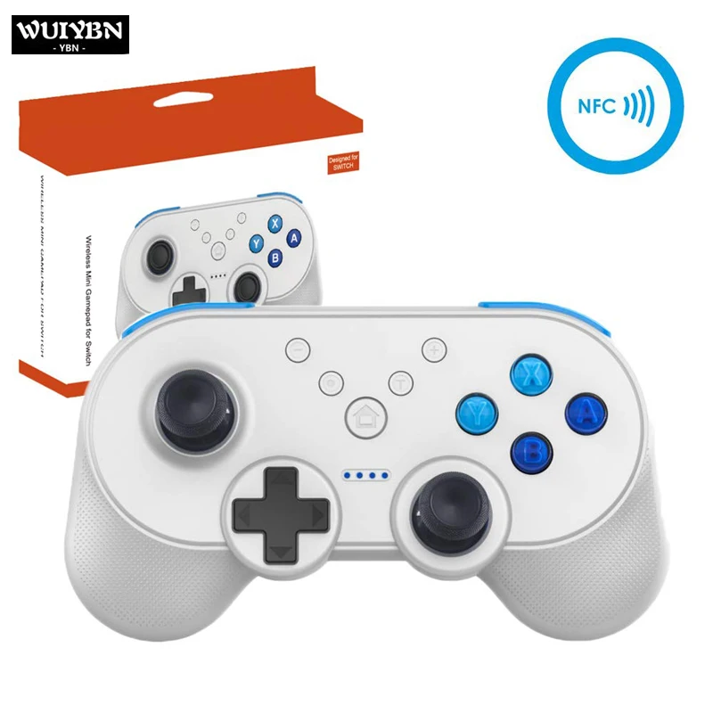 WUIYBN Mini Wireless Bluetooth Pro Gamepad For Nintendo Switch Console NS Game Controller with NFC /Turbo and Auto Turbo Som
WUIYBN Mini Wireless Bluetooth Pro Gamepad For Nintendo Switch Console NS Game Controller with NFC /Turbo and Auto Turbo Som
