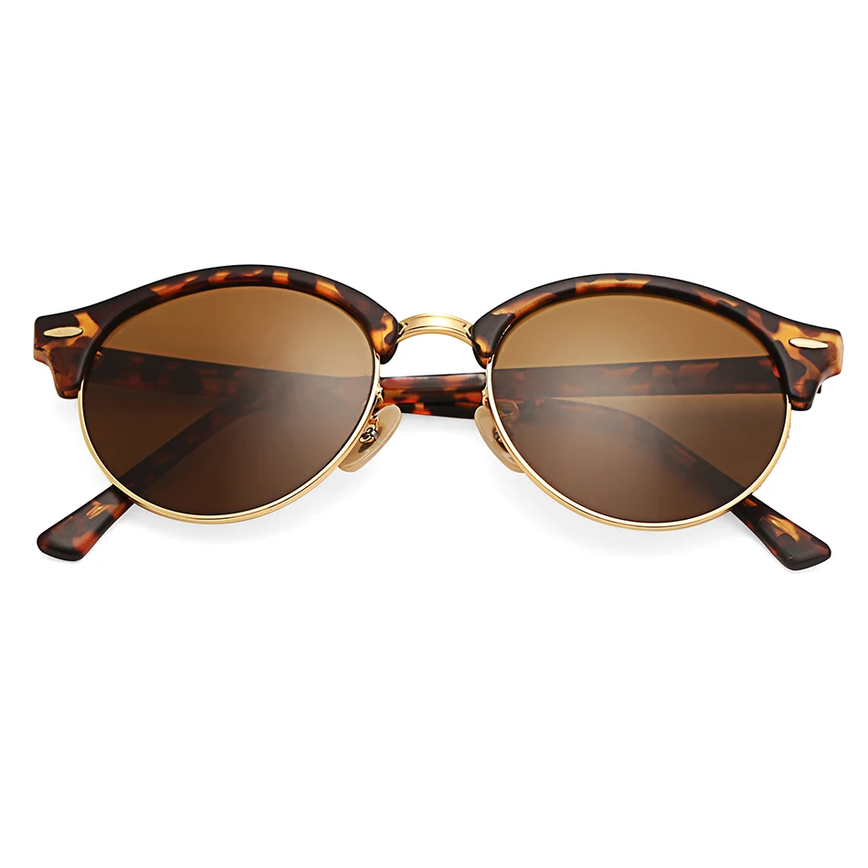 

Bolo.ban 4246 club sunglasses women 51mm TR frame glass lens mirror round sun glasses oculos de sol Gafas UV400
