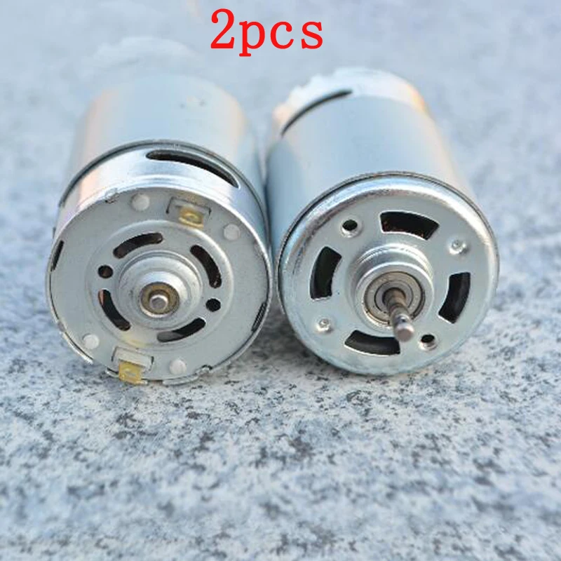 2pcs DC Motor Double Ball Bearing Motor 12V-24V 555 Motor Strong Magnetic High Torque for RC DIY Model Toy Cars/Electric Drill
2pcs DC Motor Double Ball Bearing Motor 12V-24V 555 Motor Strong Magnetic High Torque for RC DIY Model Toy Cars/Electric Drill