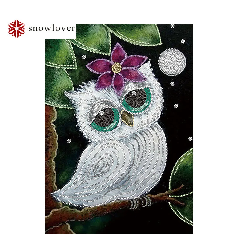 Snowlover beads Needlework DIY bead Cross stitch Embroidery stitch Precise Printed painting portrait Pattern White owl 09
Snowlover beads Needlework DIY bead Cross stitch Embroidery stitch Precise Printed painting portrait Pattern White owl 09
