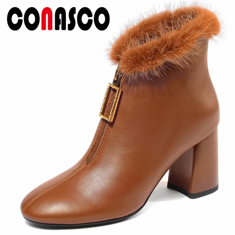 CONASCO 2019 New Arrival Women Ankle Boots Warm Party Wedding Shoes Woman Square Heels Prom Pumps Ladies Ankle Boots
CONASCO 2019 New Arrival Women Ankle Boots Warm Party Wedding Shoes Woman Square Heels Prom Pumps Ladies Ankle Boots