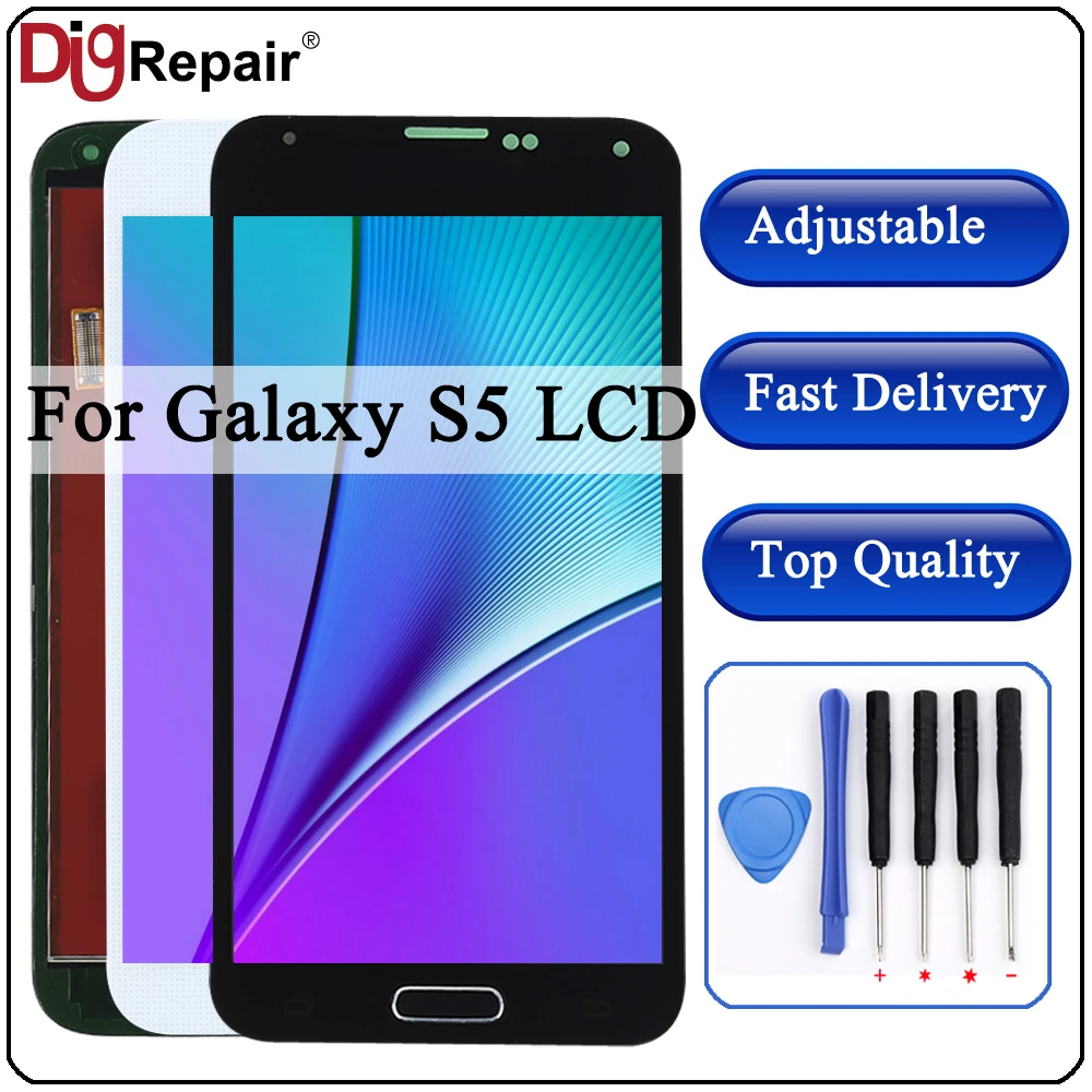g900f lcd For SAMSUNG Galaxy S5 LCD screen G900M G900A G900T G900FD LCD Touch Screen Digitizer For Samsung s5 lcd Home Button
g900f lcd For SAMSUNG Galaxy S5 LCD screen G900M G900A G900T G900FD LCD Touch Screen Digitizer For Samsung s5 lcd Home Button