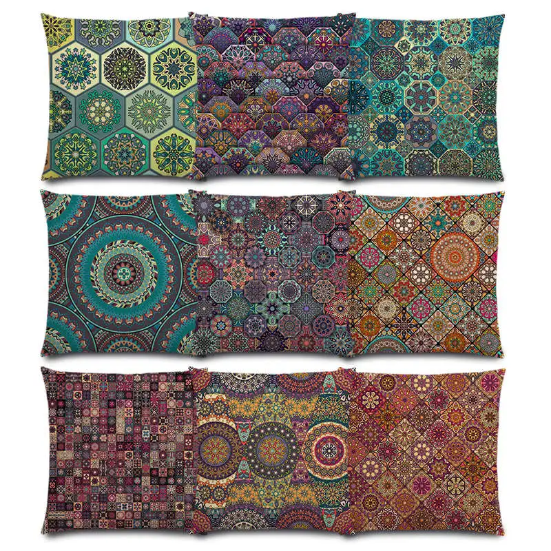 Boho Colorful Abstract Ethnic Floral Mandala Classical Pattern Prints Vintage Patchwork Geometric Cushion Cover Sofa Pillow Case
Boho Colorful Abstract Ethnic Floral Mandala Classical Pattern Prints Vintage Patchwork Geometric Cushion Cover Sofa Pillow Case