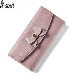 Bow-Wallet-Women-Purse-Long-Solid-Simple-Hasp-Women-Purse-Brand-Female-Wallet-Clutch-Lady-Fashion