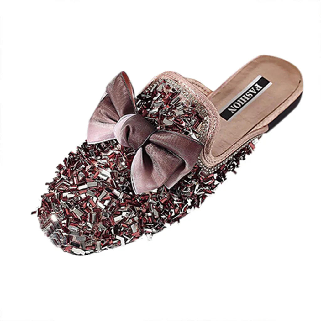 SAGACE Ladies Slipper Flat with Shoes Slippers Women's Spring Low Heel Half Slippers Women's Shoes Lazy Shoes Butterfly-knot
SAGACE Ladies Slipper Flat with Shoes Slippers Women's Spring Low Heel Half Slippers Women's Shoes Lazy Shoes Butterfly-knot