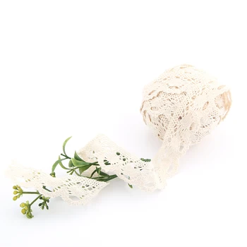 2015 New 2.5 CM Cream-Colored Knitted 100% Cotton Thread Lace DIY Handmade Exclusive For Cloth Dress 10 M/Lot HB-1-2
2015 New 2.5 CM Cream-Colored Knitted 100% Cotton Thread Lace DIY Handmade Exclusive For Cloth Dress 10 M/Lot HB-1-2