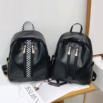 HANSOMFY Fashion Backpacks Woman 2019 PU Leather Bakpoki Female Solid Color bag Gift Backbag Backpack Schoolbag For Girls ML-37
HANSOMFY Fashion Backpacks Woman 2019 PU Leather Bakpoki Female Solid Color bag Gift Backbag Backpack Schoolbag For Girls ML-37