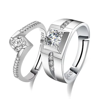 925 sterling silver romantic shiny crystal lovers`wedding couple adjustable women rings finger ring wholesale jewelry men gift
925 sterling silver romantic shiny crystal lovers`wedding couple adjustable women rings finger ring wholesale jewelry men gift