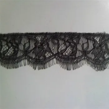 3yards/ lot Eyelash Lace Fabric 5cm DIY Decorative High Quality Soft Off black Nylon Eyelash Lace Trim Wedding Dress Fabric
3yards/ lot Eyelash Lace Fabric 5cm DIY Decorative High Quality Soft Off black Nylon Eyelash Lace Trim Wedding Dress Fabric